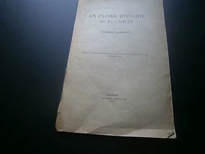 Alsatica numismatique: Un plomb historié de XVII° Longuet  Mulhouse 1925 - Picture 1 of 4