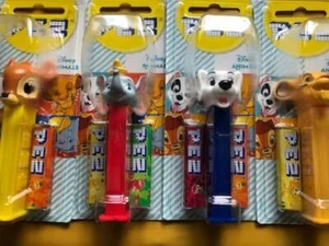 Disney Animals Pez Dispenser Bambi Dumbo 101 Dalmation Simba MOC - Picture 1 of 9