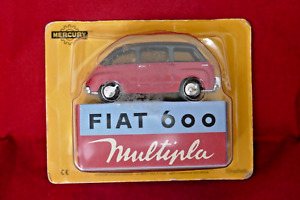 Voiture miniature FIAT 600 Multipla - Mercury Hachette - Sous blister