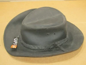 Kakadu Australia leather hat XXL #6HW21 chocolate brown UPF 50+ - Bild 1 von 6