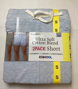 Women's 32 Degrees Cool Ultra Soft Cotton Blend Pull on Shorts 2-Pack, Size: S - Picture 1 of 5