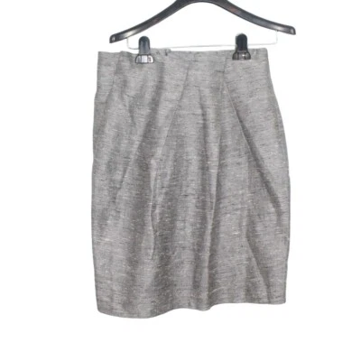 Falda lápiz fruncida para mujer Lida Baday trabajo carrera gris talla 8 Foto 1 de 4