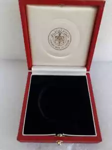 Jordan 1985 gold 22ct 50 Dinar King Hussein 50th Birthday coin medal Empty box - Picture 1 of 7
