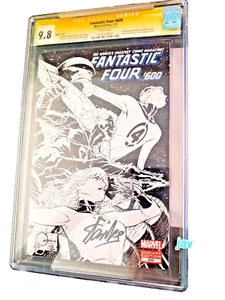 FANTASTIC FOUR 600 CGC 9.8 SS STAN LEE MARVEL COMIC VARIANT SKETCH 1:200 🕸🕷🦸 - Picture 1 of 14