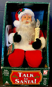 Vintage Holiday Creations Talk To Santa NEW Old Stock Untested 1999 RARE
