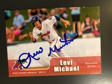 Minnesota Twins LEVI MICHAEL autographed 2014 Grandstand Fort Myers Miracle