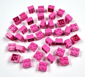 40 x LEGO Basisstein 2x2 - Pink - 3003 - NEU - Bild 1 von 4