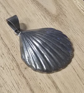 Jakobsmuschel Muschel Anhänger Taxco Tl-41 Sterling Silber 925 Mexiko - Bild 1 von 11