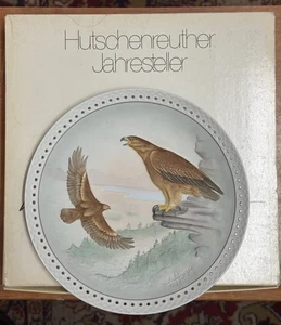 🦅 Piatto anniversario Hutschenreuther 1989 Hans anni 80 - porcellana aquila reale 📦 - Foto 1 di 5