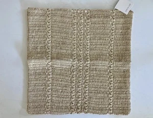 NEW Serena & Lily Madera Pillow Cover (20” SQ)-Natural Brown Beige - Picture 1 of 2