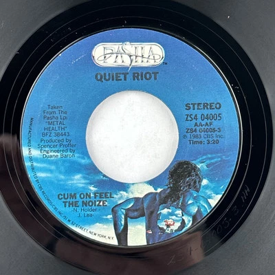 Quiet Riot "Cum On Feel The Noize" 45 Vg+ Jukebox - Image 1 of 4