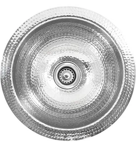 Fregaderos Nantucket ROS 13 pulgadas martillado a mano acero inoxidable barra redonda fregadero - Imagen 1 de 4