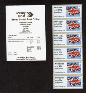 BANDIERA NDC JERSEY BROAD STREET O/P OTTOBRE 2014 JE02 Striscia da Collezione POST GO RARA - Foto 1 di 1