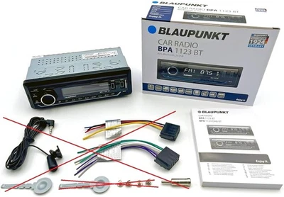 Blaupunkt BPA 1123 BT, 1-DIN Autoradio, Bluetooth, USB, Aux-Eingang, Multicolour - Bild 1 von 4