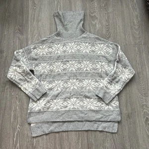 Cupcakes y Cachemira Gris Copo de Nieve Acogedor Vibraciones Pullover Cuello Alto Suéter XL - Imagen 1 de 6