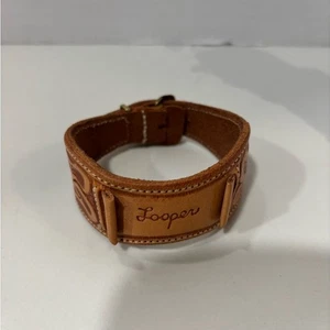Vintage Looper Tooled Leather Watchband 9,5" - Bild 1 von 7