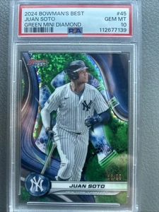 Bowman's Best 2024 - Juan Soto #45 refractor verde/99 PSA 10 - Imagen 1 de 2