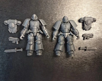 Mega Construx warhammer40k Space Marine x2 3D printed figure 100% Complete! - Image 1 of 2