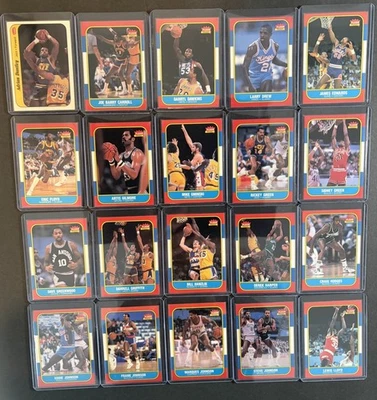 Lote de 40 cartas 1986 Fleer Basketball diferentes não classificadas - sem duplicatas - Imagem 1 de 4