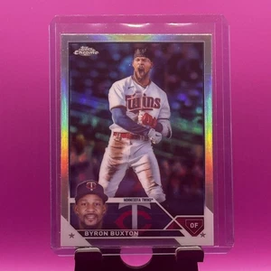 2023 Topps Chrome Byron Buxton #28 Refractor SP Minnesota Twins - Bild 1 von 2