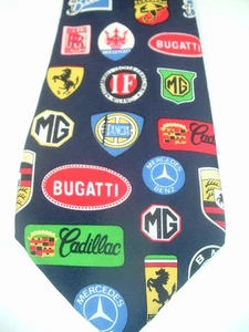 Cravatta uomo GALIZIA Luxury Cars seta Made in Italy FERRARI LAMBORGHINI BUGATTI+ - Foto 1 di 5