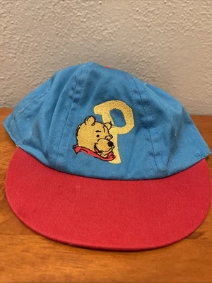 Винтажный Pooh шляпа красный синий вышитый младенца размер - Изображение 1 из 4