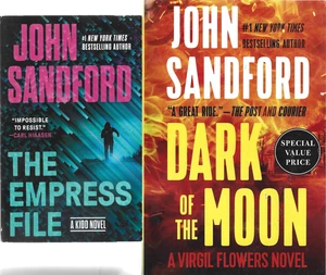 John Sandford 2 Paperback Lot The Empress File Dark of the Moon - Picture 1 of 1