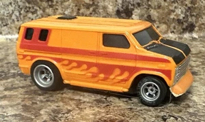 Vintage Aurora AFX Orange Ford Van Keep on Truckin' Red Stripes STP Untested - Picture 1 of 6