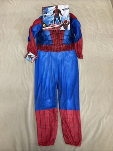 Spiderman Costume Large Child Rubies One Piece Nwt - Picture 1 of 8