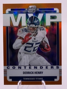 2022 Panini Contenders Optic MVP #MVP-17 - Derrick Henry (Orange Prizm /50) - Picture 1 of 6