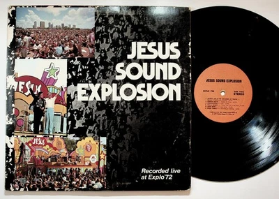 Jesus Sound Explosion Vinyl LP Johnny Cash Andre Crouch Larry Norman 1972 - Image 1 of 4