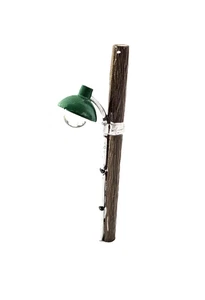 Vintage Leuchtmast Lampenmast Metall 4" Weihnachtsdorf Zubehör Taiwan - Bild 1 von 5