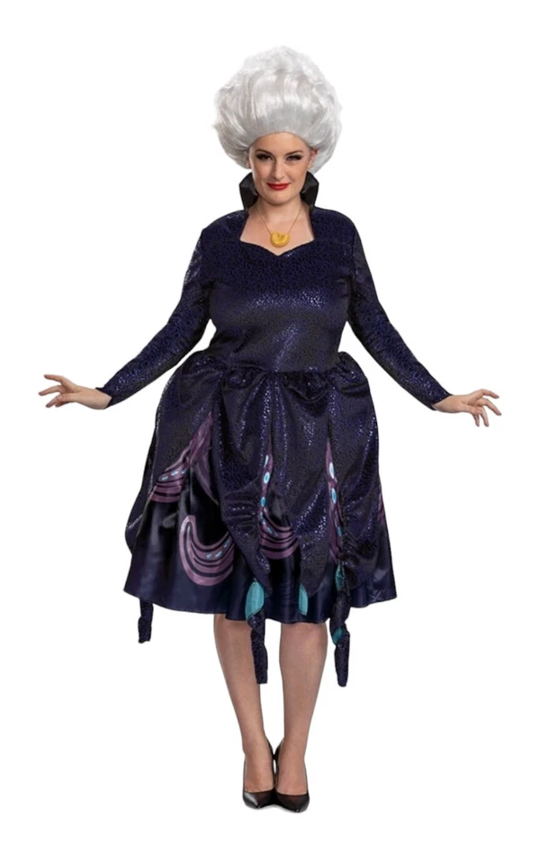 Women's Disney Ursula Dress Necklace Halloween Costume M (8/10)