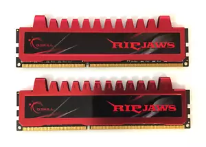 (Lost of 2) GSkill Ripjaws F3-8500CL7D-8GBRL DDR3-1066 CL-7-7-7-18 / US Seller - Picture 1 of 3