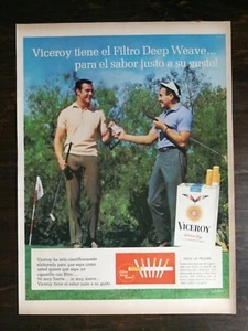 Vintage 1965 Viceroy Cigarettes Golf Spanish Full Page Original Ad - 721 - Bild 1 von 1