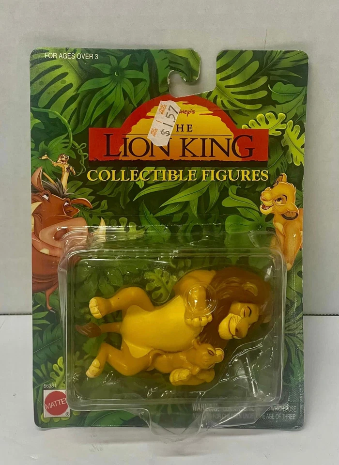 Vintage Disney The Lion King Collectible Figure Adult Simba Mattel 1994