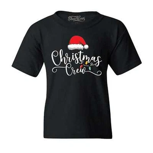 Christmas Crew Matching Xmas Holiday Youth's T-Shirt Christmas Shirts - Picture 1 of 5