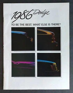 Dodge 1986 folleto original a todo color vintage 323 - Imagen 1 de 1