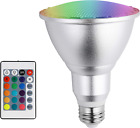 Led Colored Light Bulb E27 10W PAR30 RGB Dimmable Spotlight 16 Color Changing wi