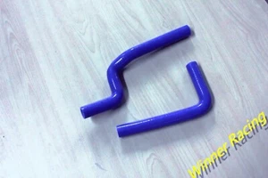 BLUE For Kawasaki KX125 KX 125 1987-1989 1988 Silicone Radiator Hose Kit - Picture 1 of 7