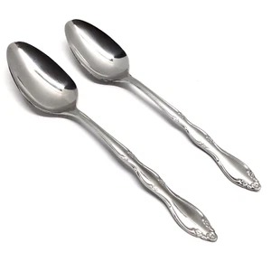 WORLD Tableware Stainless WOF20 Pattern Glossy 2 Teaspoons Silverware Flatware   - Picture 1 of 5