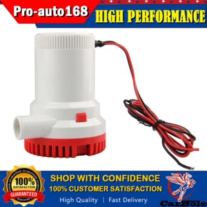 2000GPH 12V Marine Bilge Pump for Boat RV Submersible Water Pump Non-Automatic - Picture 1 of 11