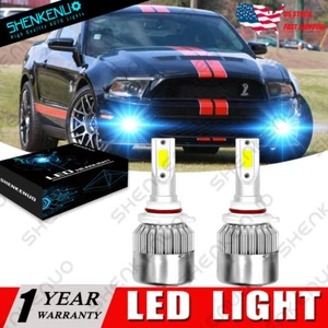 For FORD Mustang GT 2005-2012 8000K Bright Pair H10 9145 LED Fog Lamp Bulbs Set - Bild 1 von 13