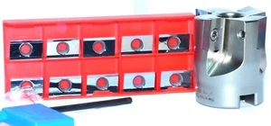90° Eckfräser D040-Z=4-16 + 10x APKT 1604-AL K10-K15 Wendeplatten für ALU usw. - Picture 1 of 2