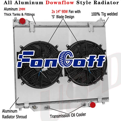 3 Row Radiator Shroud Fan For 97-14 2012 Ford E150 E250 E350 E450 E550 5.4L 6.8L Foto 1 de 4