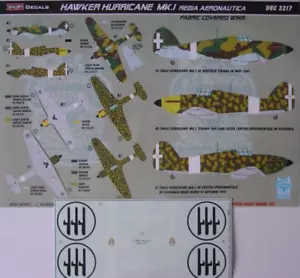 Hawker Hurricane Mk.I Italiano - JUEGO DE CALCOMANÍAS, DEC32017, MODELOS KORA, 1:32 - Imagen 1 de 1