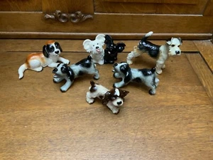 GOEBEL Cocker Spaniel Puppy Dog Figurine 30105 White Brown Black Germany Vintage - Picture 1 of 21