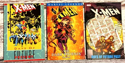 X-Men TPB Lote de 3 Días de Futuro Presente y Pasado + Saga The Dark Phoenix. Foto 1 de 4