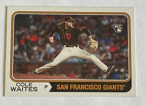 2023 TOPPS HERITAGE COLE WAITES #258 ROOKIE SAN FRANCISCO GIANTS BASEBALL CARD - Picture 1 of 2