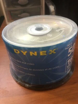 Dynex DVD Recordable Media DVD-R 16x 4.7GB 50 Pack Spindle-Brand new - Image 1 of 3